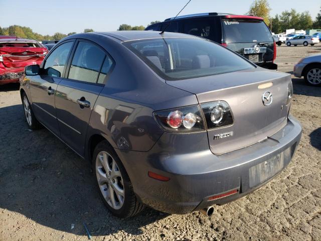 JM1BK32G781158159 - 2008 MAZDA 3 I CHARCOAL photo 3