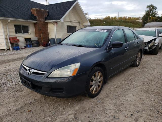 1HGCM66357A034852 - 2007 HONDA ACCORD GRAY photo 2