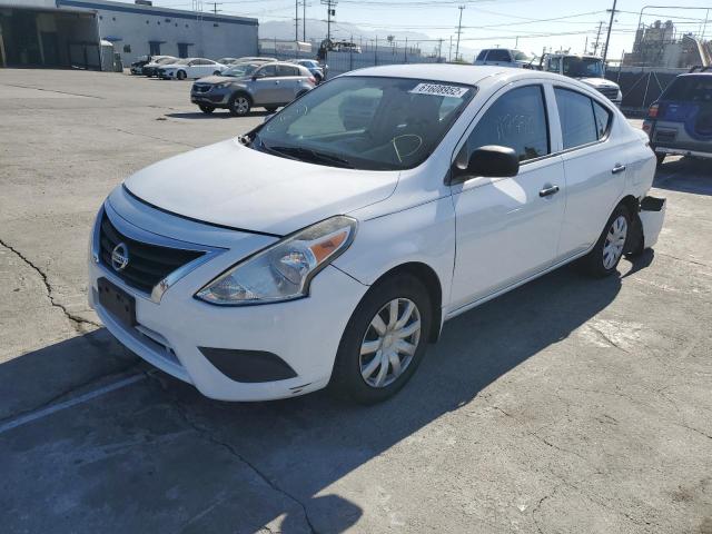 3N1CN7AP3FL805671 - 2015 NISSAN VERSA S WHITE photo 2