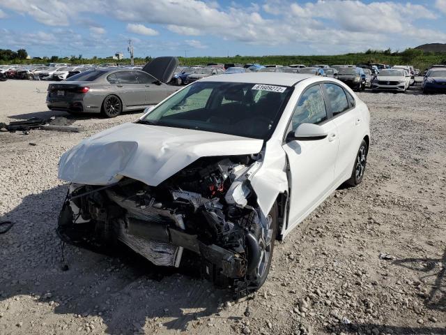 3KPF24AD4KE078112 - 2019 KIA FORTE FE WHITE photo 2