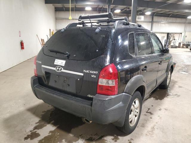 KM8JN72DX7U548150 - 2007 HYUNDAI TUCSON SE BLACK photo 4