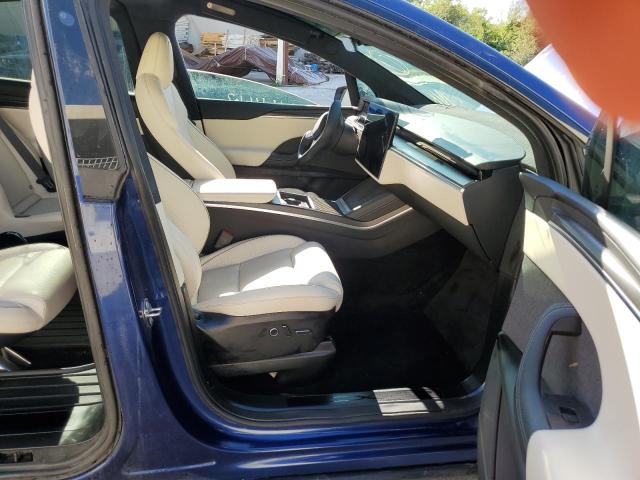 7SAXCBE60NF****** - 2022 TESLA MODEL X BLUE photo 5