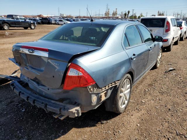 3FAHP0JA4CR334306 - 2012 FORD FUSION SEL SILVER photo 4