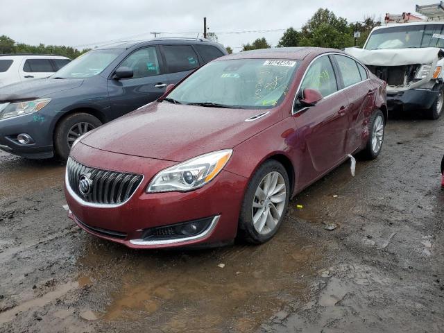 2G4GR5GX3H9137984 - 2017 BUICK REGAL PREM RED photo 2