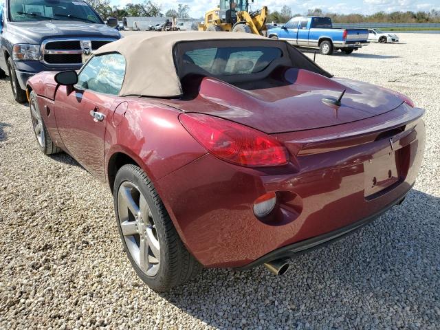 1G2MC35B49Y100190 - 2009 PONTIAC SOLSTICE BURGUNDY photo 3