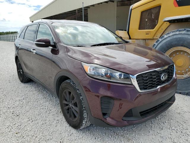 5XYPG4A32KG514620 - 2019 KIA SORENTO L BURGUNDY photo 1