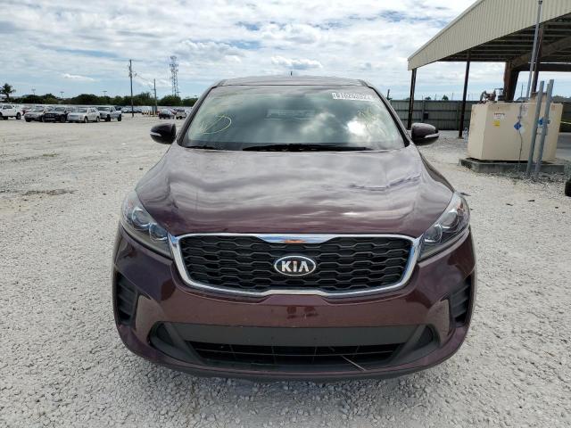 5XYPG4A32KG514620 - 2019 KIA SORENTO L BURGUNDY photo 9