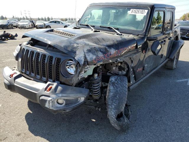 1C6JJTEG3ML572149 - 2021 JEEP GLADIATOR BLACK photo 2