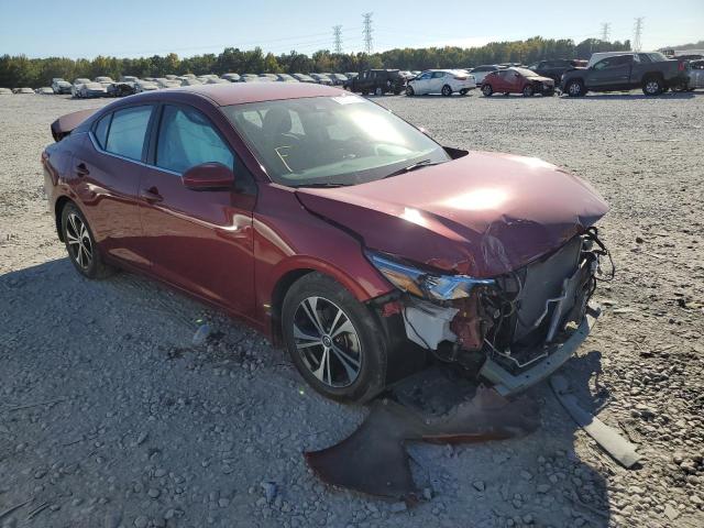 3N1AB8CV4LY277154 - 2020 NISSAN SENTRA SV RED photo 1