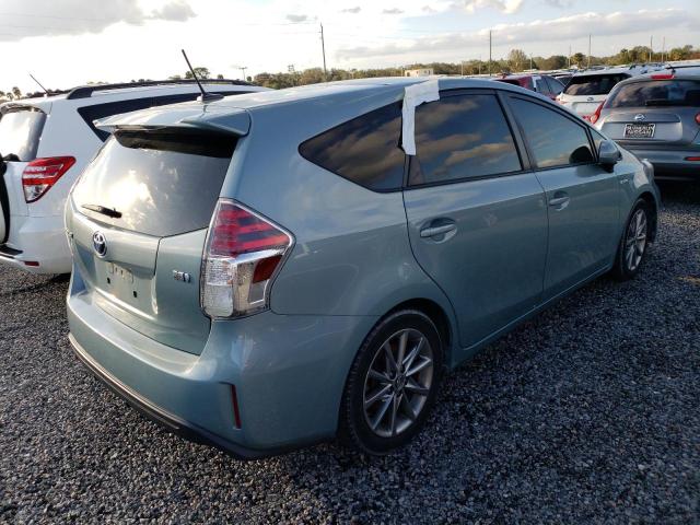 JTDZN3EUXHJ063585 - 2017 TOYOTA PRIUS V TURQUOISE photo 4