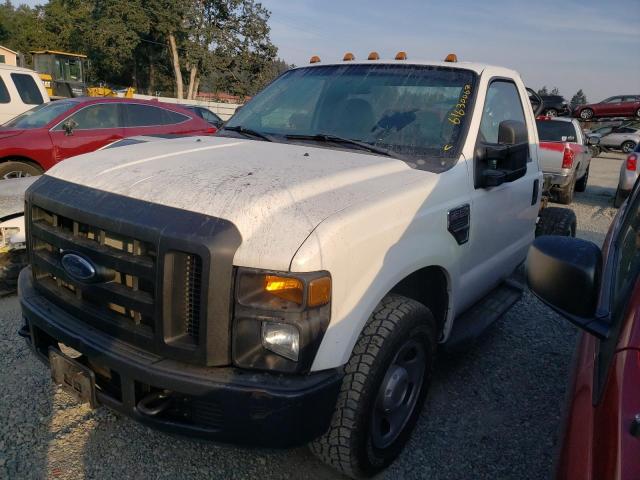 1FDSF34518ED42288 - 2008 FORD F350 SRW S WHITE photo 2