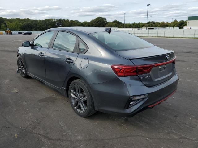 3KPF34AD5ME352112 - 2021 KIA FORTE GT L GRAY photo 3