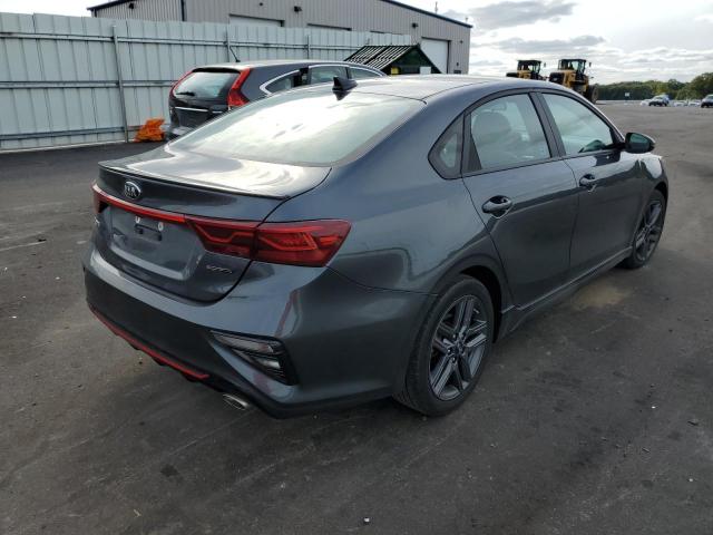 3KPF34AD5ME352112 - 2021 KIA FORTE GT L GRAY photo 4