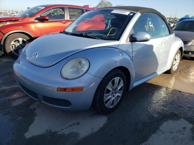 3VWRF31Y09M407464 - 2009 VOLKSWAGEN NEW BEETLE 蓝色 照片 2