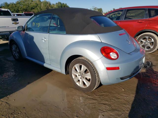 3VWRF31Y09M407464 - 2009 VOLKSWAGEN NEW BEETLE 蓝色 照片 3