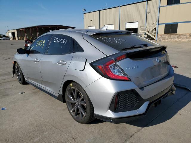 SHHFK7H40JU233513 - 2018 HONDA CIVIC SPOR SILVER photo 3
