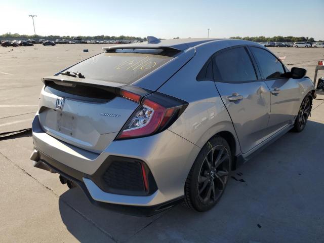 SHHFK7H40JU233513 - 2018 HONDA CIVIC SPOR SILVER photo 4