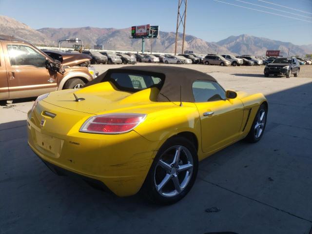 1G8MG35X67Y135400 - 2007 SATURN SKY REDLIN YELLOW photo 4