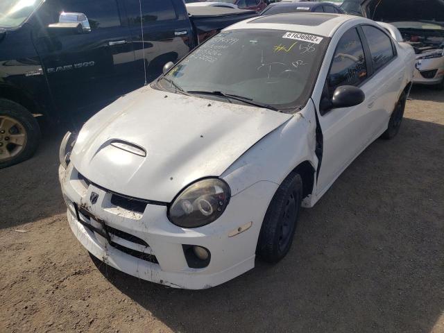 1B3ES66S24D532166 - 2004 DODGE NEON SRT-4 WHITE photo 2