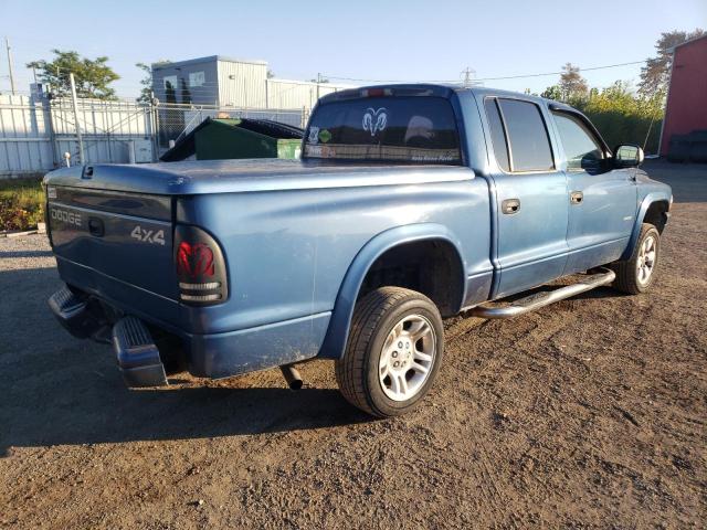 1B7HG38N82S702512 - 2002 DODGE DAKOTA QUA BLUE photo 4