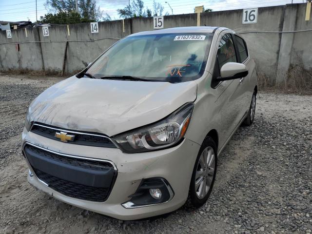 KL8CF6SA1GC554783 - 2016 CHEVROLET SPARK 2LT BEIGE photo 2