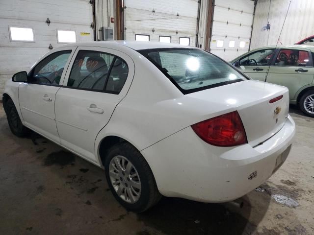 1G1AD5F50A7179196 - 2010 CHEVROLET COBALT 1LT WHITE photo 3