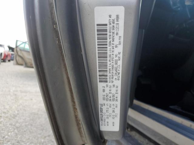 1C4AJWAG6EL180283 - 2014 JEEP WRANGLER S SILVER photo 10