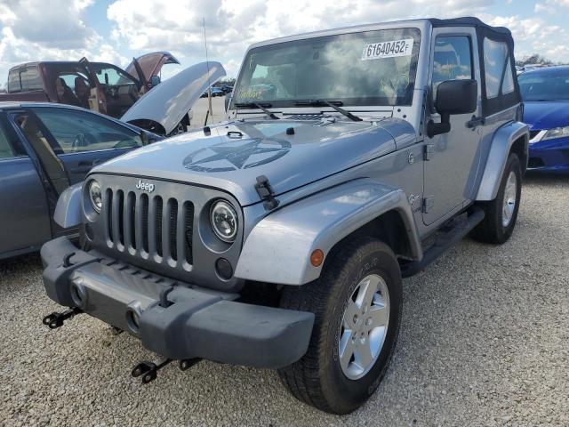 1C4AJWAG6EL180283 - 2014 JEEP WRANGLER S SILVER photo 2