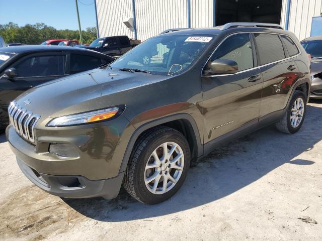 1C4PJLCS1EW320863 - 2014 JEEP CHEROKEE L GREEN photo 2