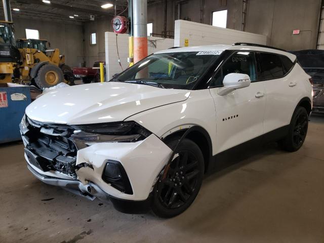 3GNKBGRS0KS700278 - 2019 CHEVROLET BLAZER 2LT WHITE photo 2