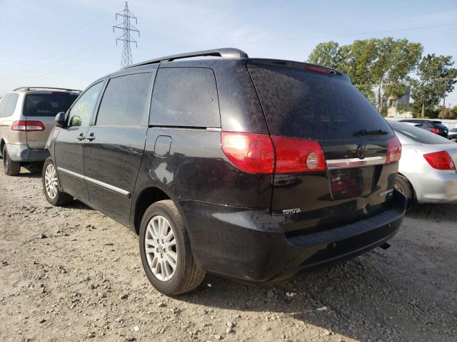 5TDBK22C08S018142 - 2008 TOYOTA SIENNA L BLACK photo 3