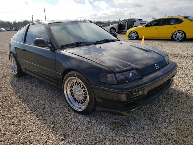 JHMED8453MS022551 - 1991 HONDA CIVIC CRX BLACK photo 1