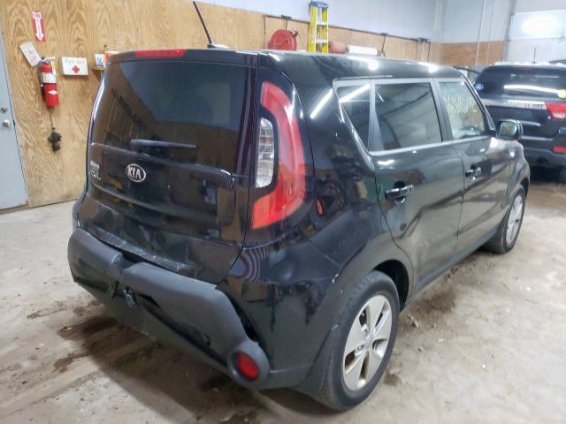 KNDJN2A26E7725747 - 2014 KIA SOUL BLACK photo 4