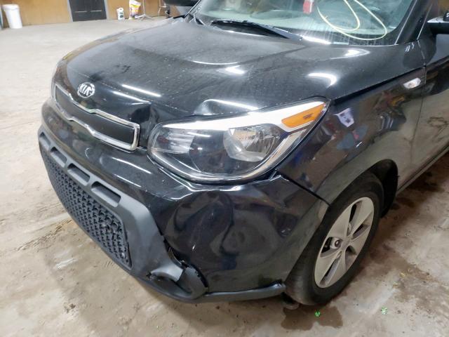 KNDJN2A26E7725747 - 2014 KIA SOUL BLACK photo 9