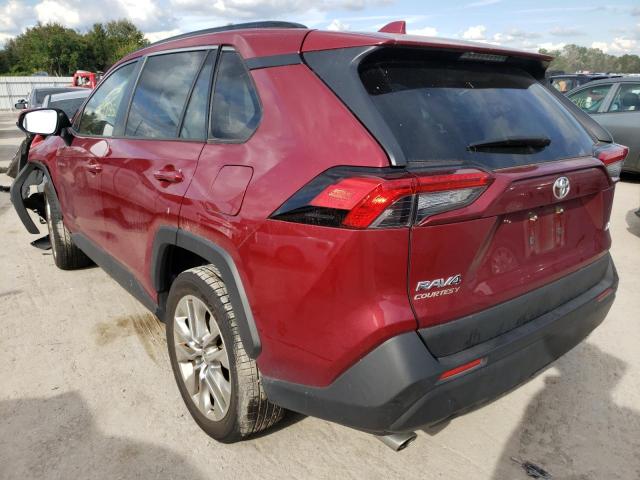 JTMC1RFV7MD064486 - 2021 TOYOTA RAV4 XLE P BURGUNDY photo 3