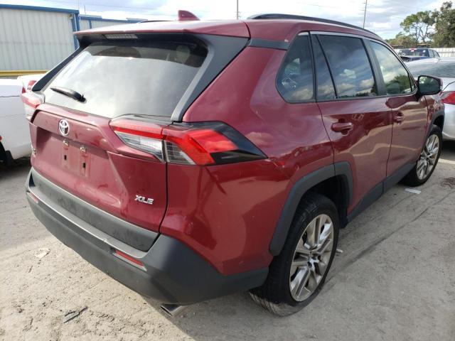 JTMC1RFV7MD064486 - 2021 TOYOTA RAV4 XLE P BURGUNDY photo 4