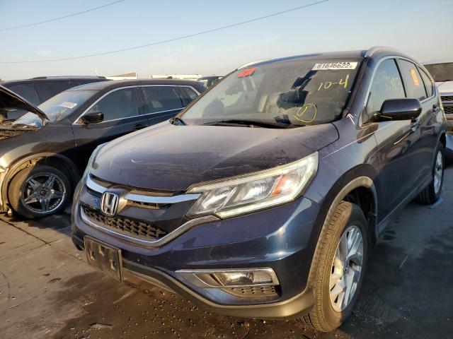 2HKRM3H71GH541649 - 2016 HONDA CR-V EXL BLUE photo 2