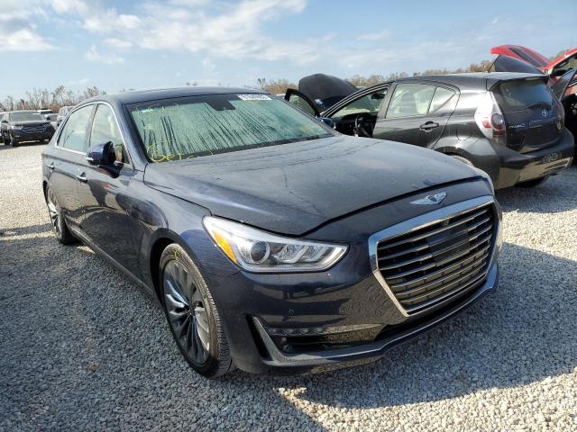 KMHG54JH1JU049242 - 2018 GENESIS G90 ULTIMA BLUE photo 1