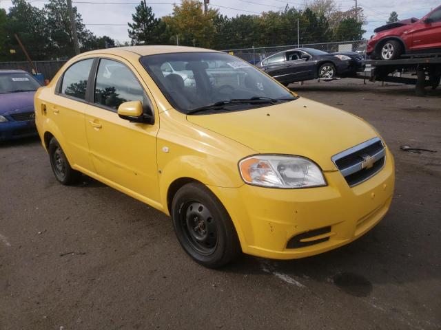 KL1TD56688B160399 - 2008 CHEVROLET AVEO BASE YELLOW photo 1