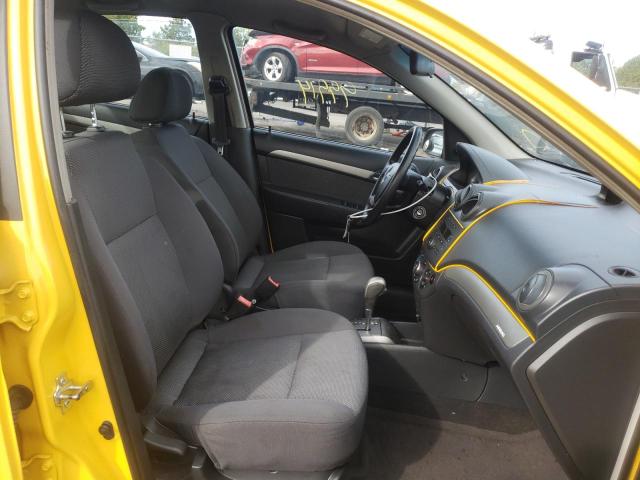 KL1TD56688B160399 - 2008 CHEVROLET AVEO BASE YELLOW photo 5