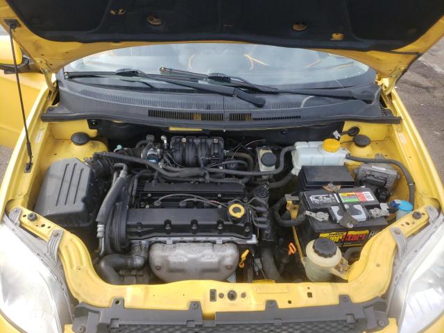 KL1TD56688B160399 - 2008 CHEVROLET AVEO BASE YELLOW photo 7