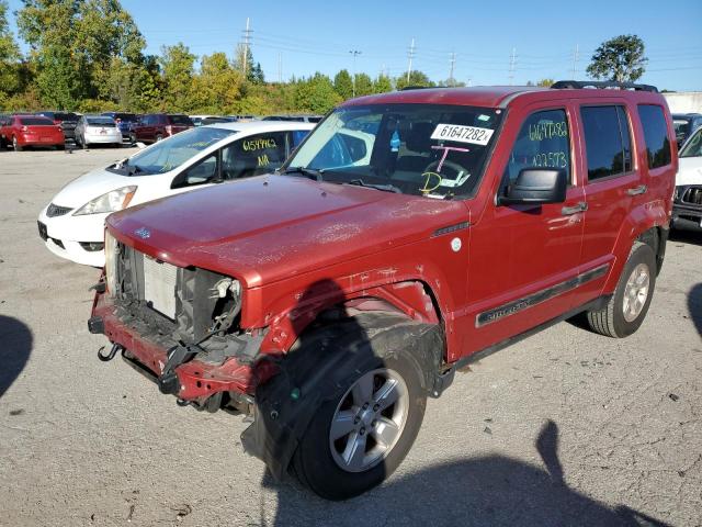 1J4PN2GK9AW112923 - 2010 JEEP LIBERTY SP RED photo 2