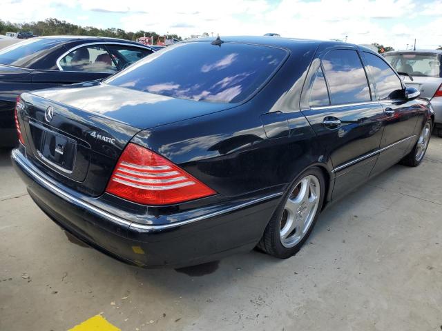 WDBNG84J84A431168 - 2004 MERCEDES-BENZ S 500 4MAT BLACK photo 4