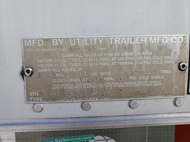 1UYVS2535DU552740 - 2013 UTILITY TRAILER თეთრი ფოტო 10