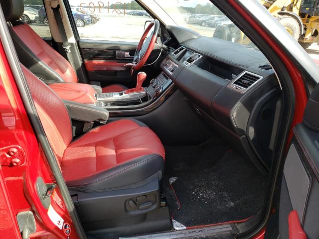 SALSP2E47CA747971 - 2012 LAND ROVER RANGE ROVE RED photo 5