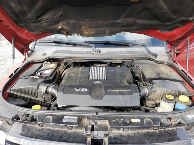 SALSP2E47CA747971 - 2012 LAND ROVER RANGE ROVE RED photo 7