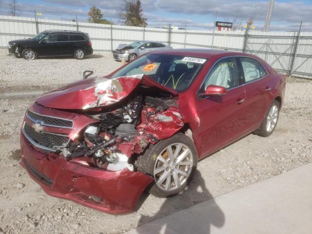 1G11H5SL4EU161431 - 2014 CHEVROLET MALIBU LTZ წითელი ფოტო 2