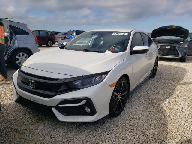 SHHFK7H48MU220030 - 2021 HONDA CIVIC SPOR WHITE photo 2