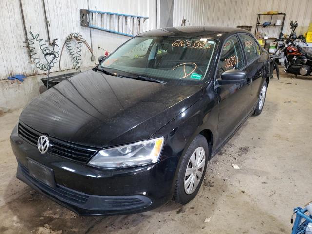 3VW2K7AJ7EM371368 - 2014 VOLKSWAGEN JETTA BASE 黑色 照片 2