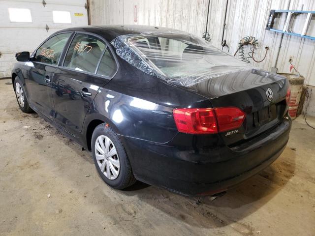 3VW2K7AJ7EM371368 - 2014 VOLKSWAGEN JETTA BASE 黑色 照片 3